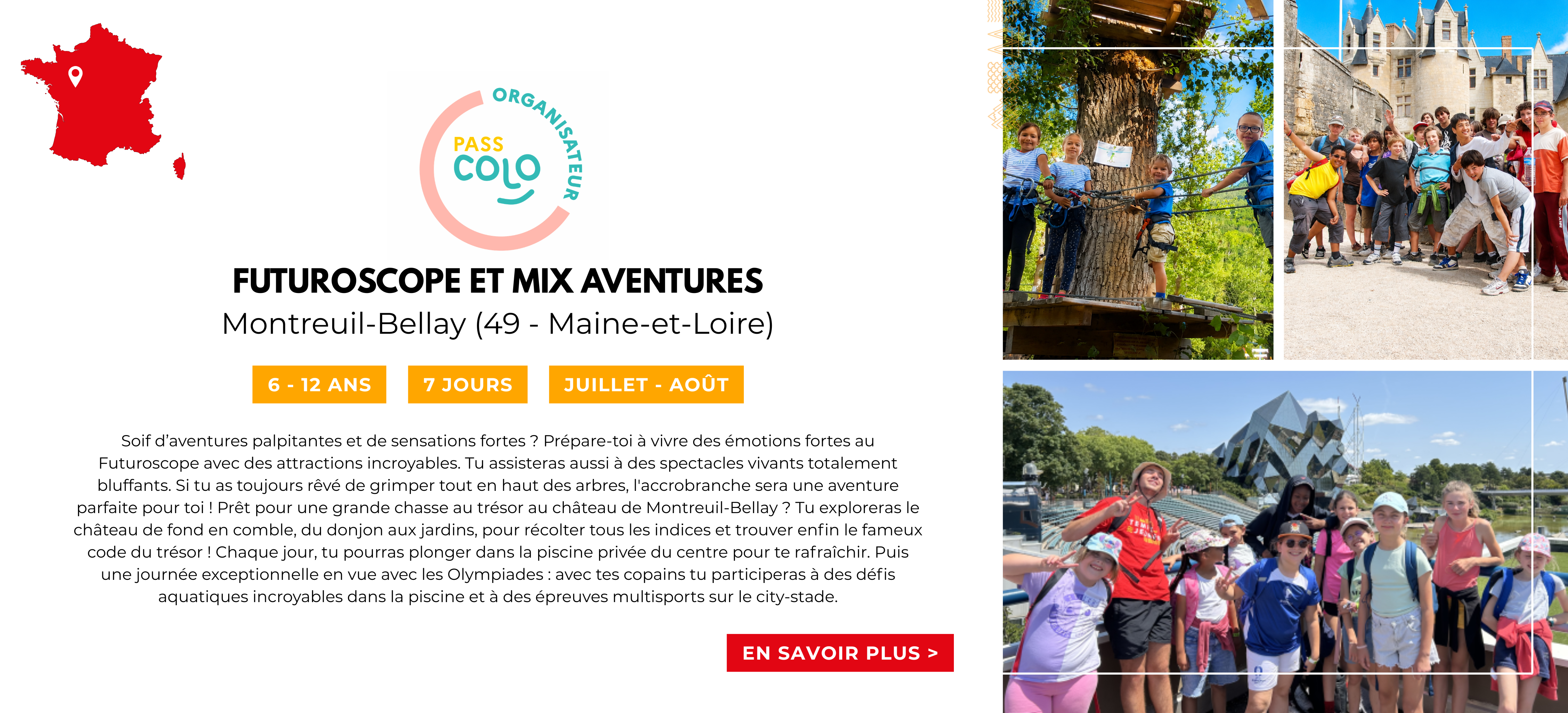 Pass colo ete 2026 Futuroscope et Mix Aventures
