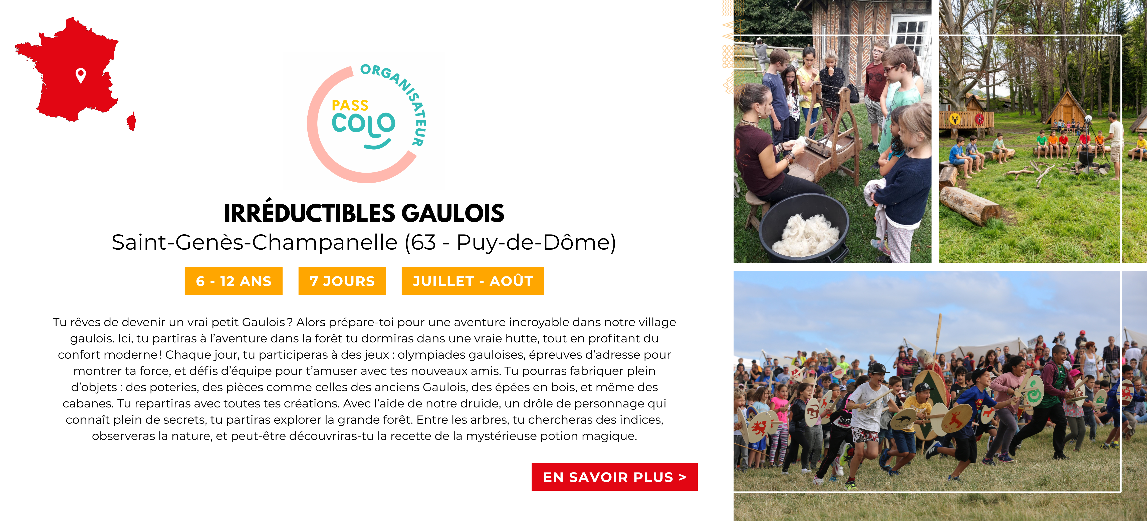 Pass colo ete 2026 Irr&eacute;ductibles Gaulois
