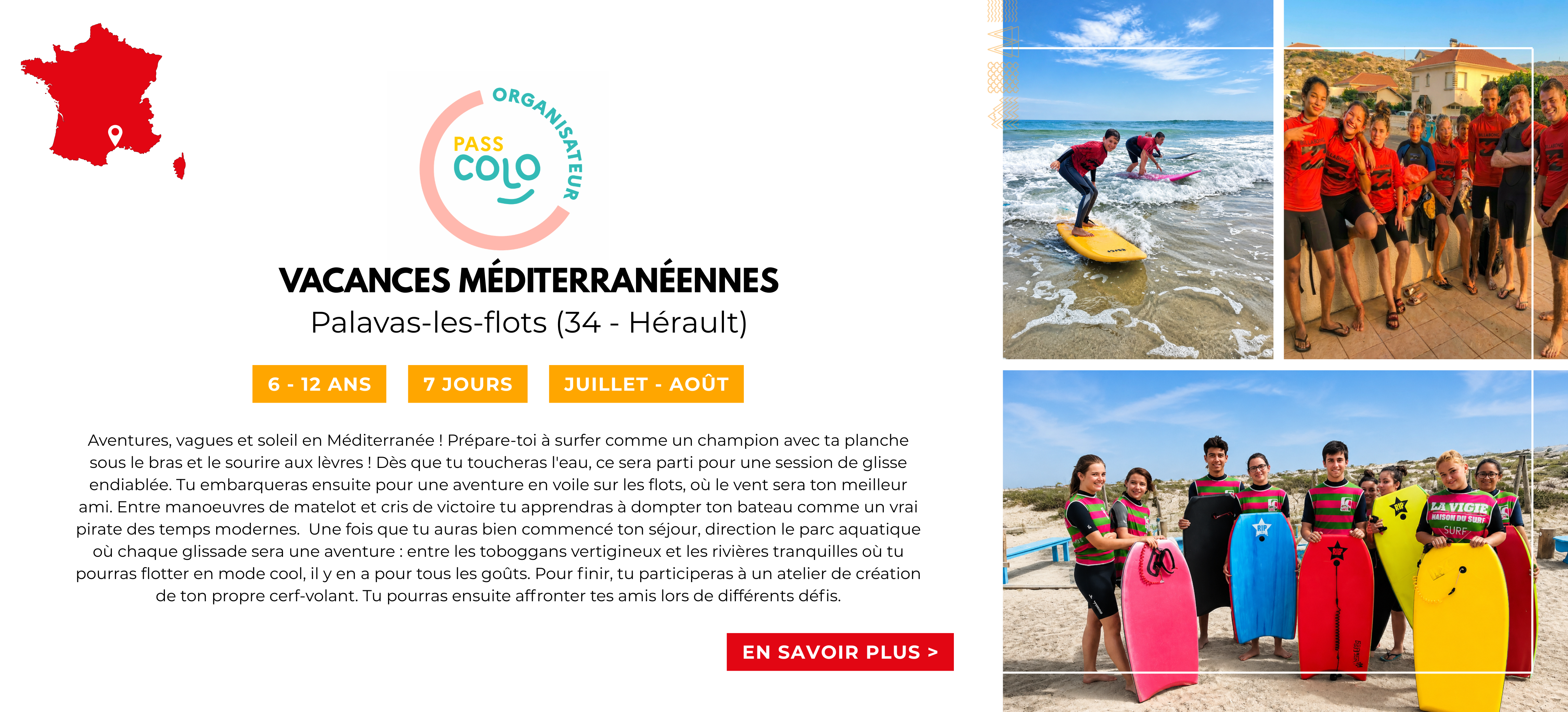 Pass colo ete 2026 Vacances m&eacute;diterran&eacute;ennes
