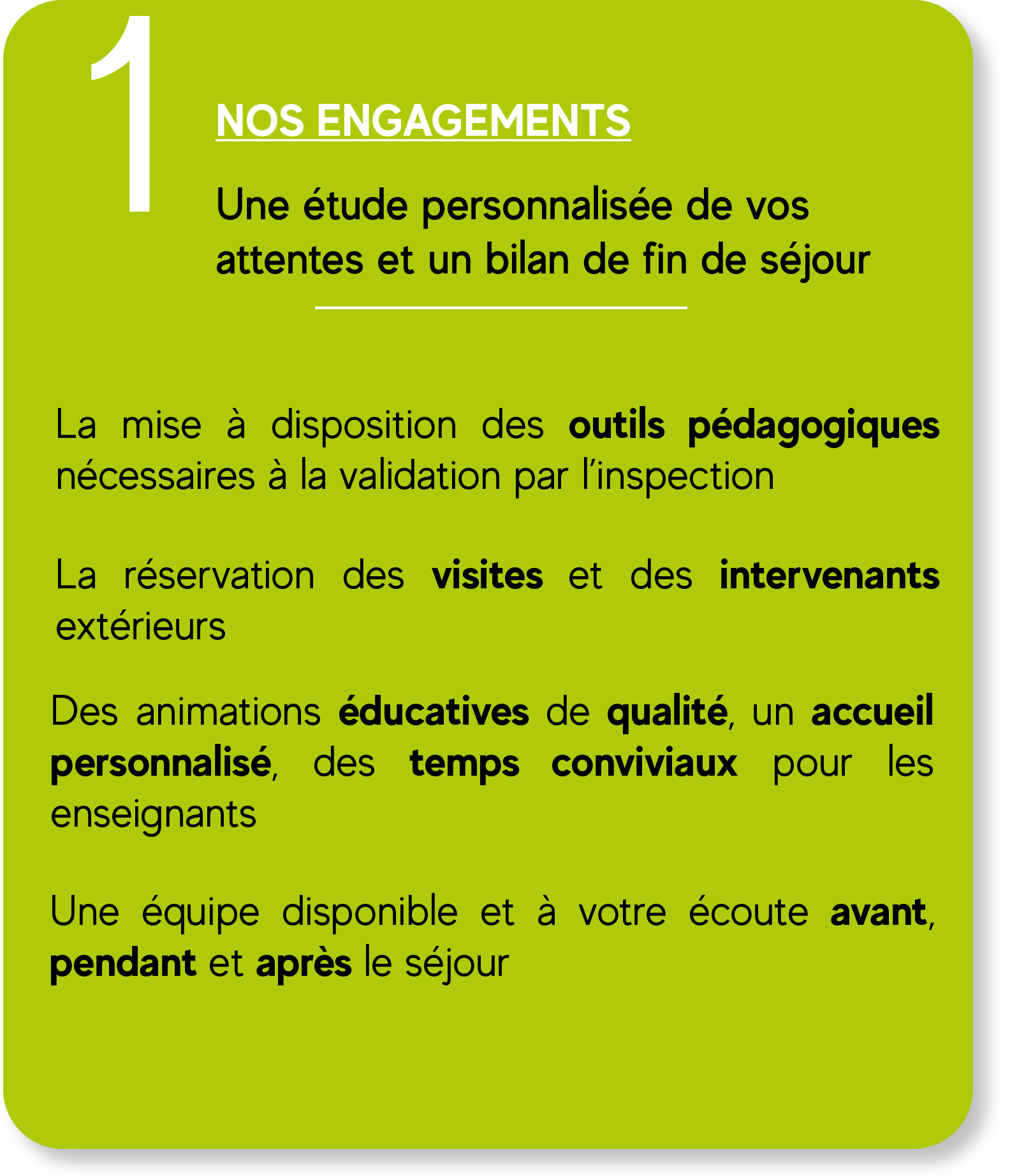 Nos engagements