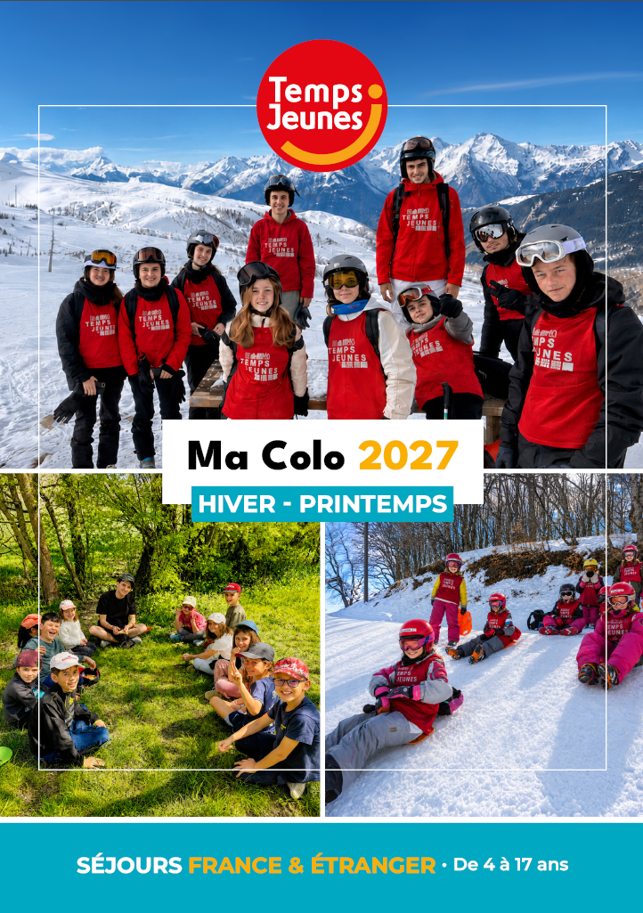 Brochure colonies de vacances hiver printemps 2027